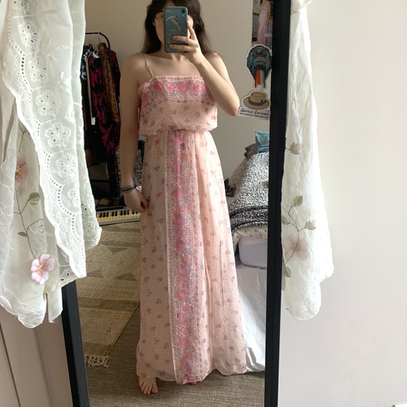 Neiman marcus ‘70s Floral Gown - Picture 3 of 10